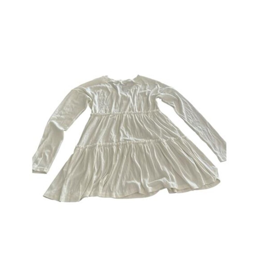 NEW- EADINVE White Long Sleeve Tunic Top- Women's S